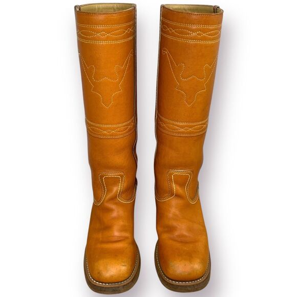 Vintage Stitched Campus Boots 8.5 not Frye but look just like them! - Picture 2 of 16